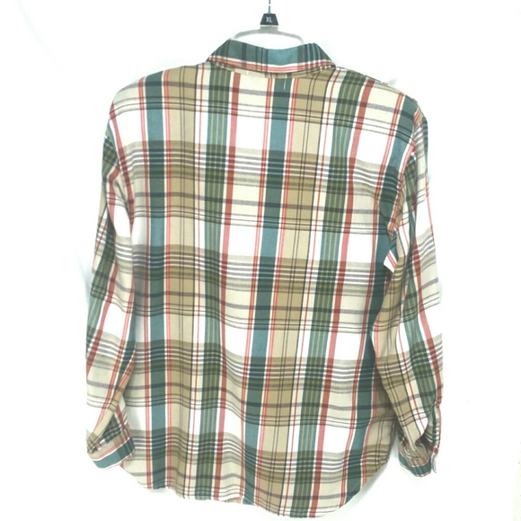 Alfred Dunner Womens Sz 10 Plaid Flannel LS Blouse - Picture 2 of 6